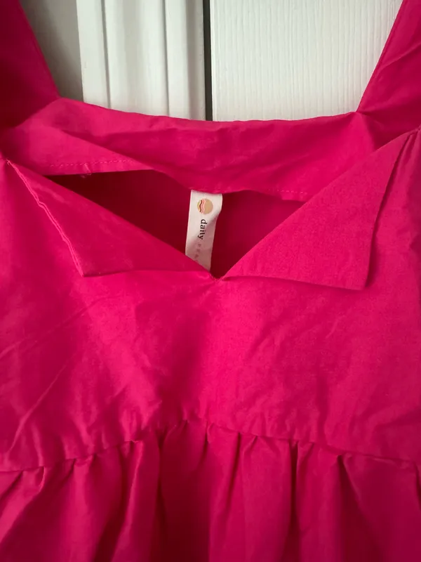 Anthropologie Daily Practice Split-Neck Babydoll Mini Dress, Size XS - Image 8