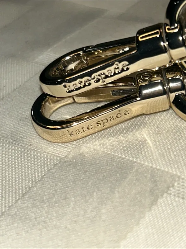 Kate Spade Black Leather Strap with Silver Hardware - Image 3