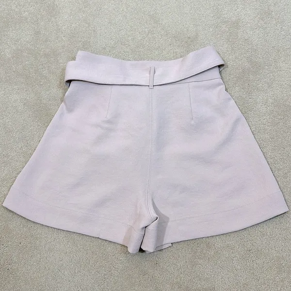 Wilfred Aritzia Paperbag Shorts Coquette High Rise Pink Purple Crepe Women 2 - Image 2