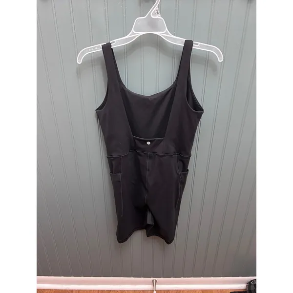 Calia by Carrie Underwood Black Athletic‎ Romper Bodysuit Women Size M Open Back - Image 3