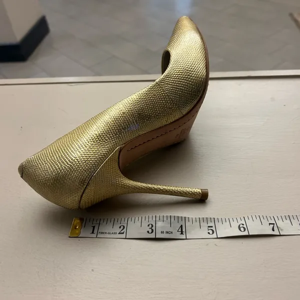 Heels Chic Gold Women's Heels Alice & Olivia Stacey Bendet Ivoryplatform size 40 - Image 3