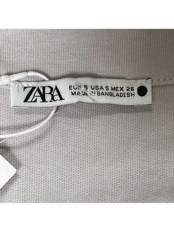 Zara NWT 100% cotton wrap dress with ruffles Sz S - Image 16