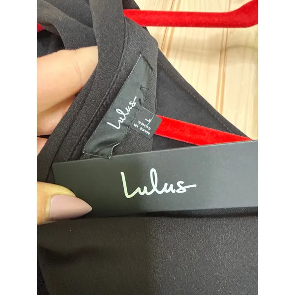 Lulus Iconic Sophistication Black One-Shoulder Asymmetrical Dress Holiday Large - Image 7