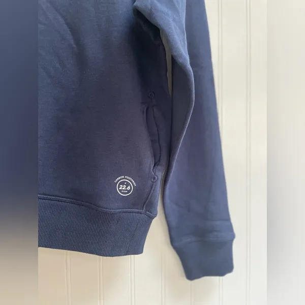 ALLBIRDS Women's The R&R Hoodie Organic Pima Cotton in True Navy Blue Size S NWT - Image 10