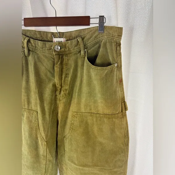 BDG Olive Green Corduroy Cargo Pants, Straight Leg, plus size 36 EUC‎ - Image 2