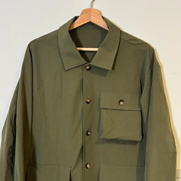 Utility Lightweight  Olive Green Pocket Jacket  Size Large - Image 2