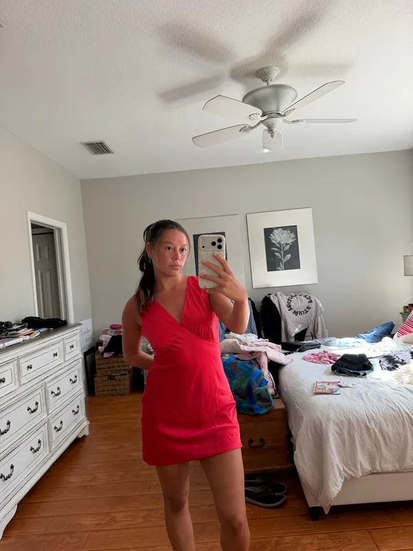 Red Mini Dress - Image 2