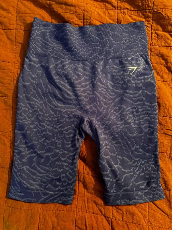 Gymshark Blue Cycling Shorts - Image 3