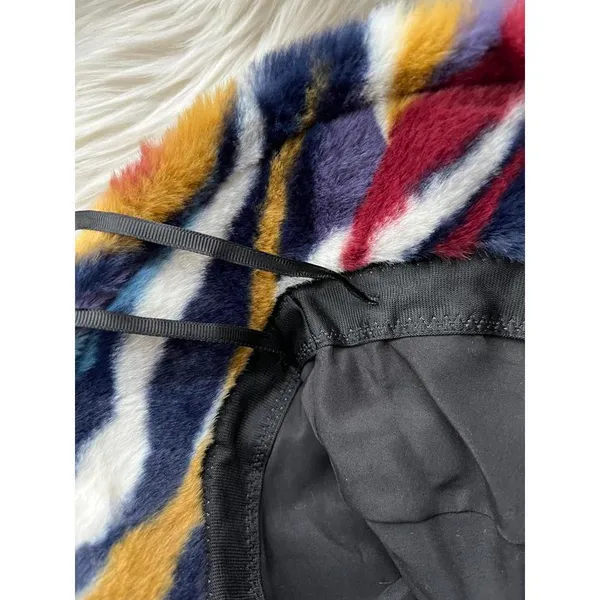 Vibrant Multi-Color Faux Fur Bucket Hat - Image 6