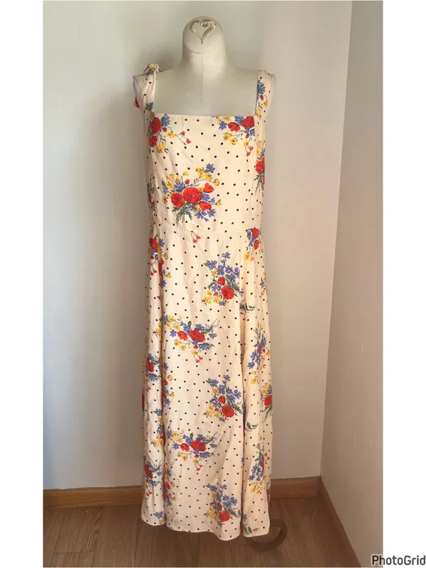 Sézane Dorotha Floral Dress Tie Straps Size 42 / US 2 - Image 4