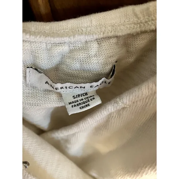 AMERICAN EAGLE Short and Sweet Romper 100% Cotton Size Small S MINIMALIST BEACH - Image 3