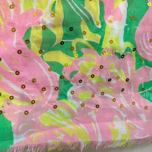 Lilly Pulitzer x Target 20th Anniversary Flamingo Scarf Sequin OS Sarong Coverup - Image 8