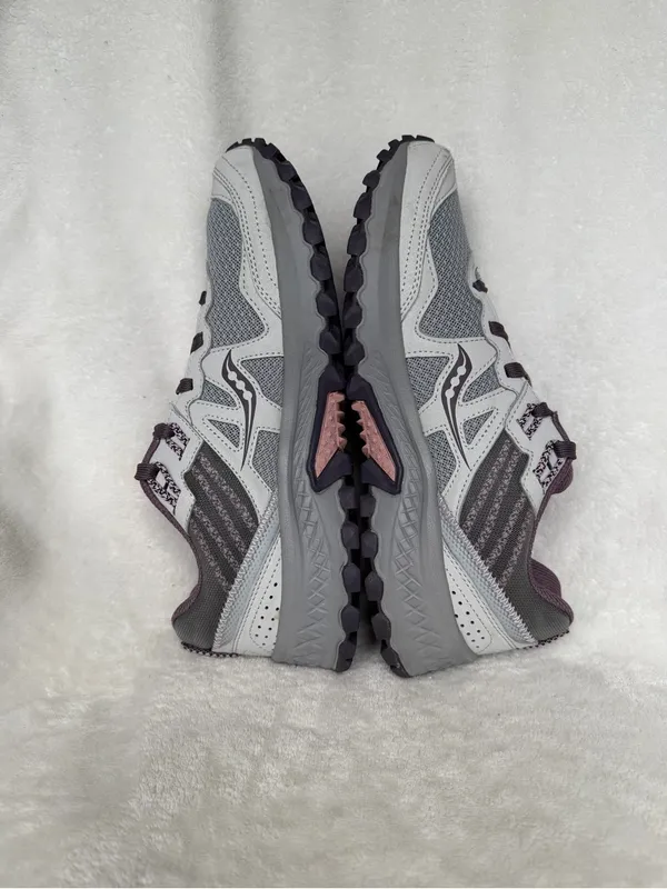 Saucony Excursion TR14 Sneakers Womens 8 Gray Purple Trail Running Walking Shoe - Image 6