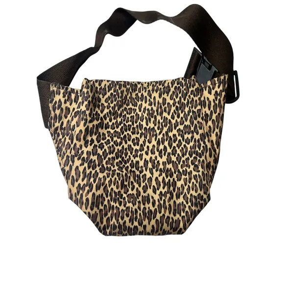 Vintage LeSportsac Leopard Print Fanny Pack Y2K Belt Bag Waist Sack Festival - Image 6