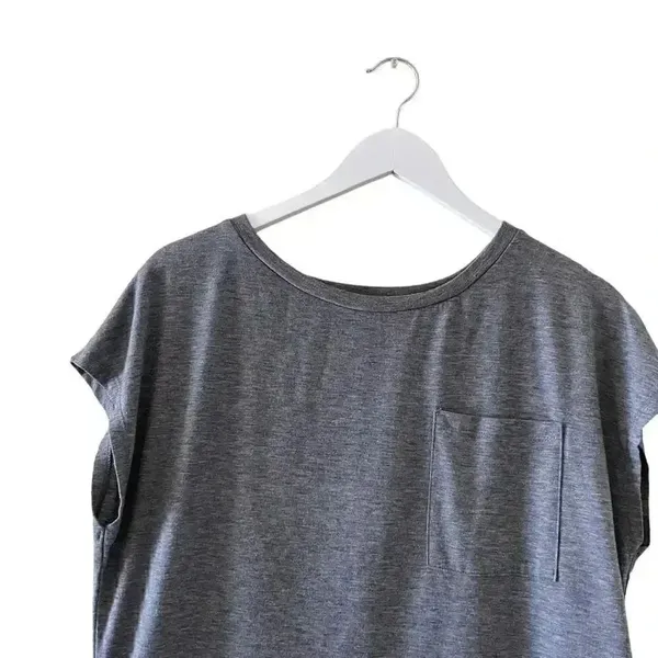 Mirol Charcoal Gray Short Sleeves Minimalist T-Shirt SZ M #1232 - Image 3