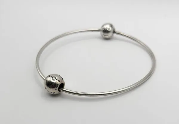Pandora Many Thanks Silver 925 Authentic Charm Bead - Image 2