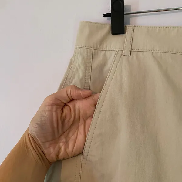 Abercrombie & Fitch Cream Tan Barrel Leg Khaki Pants Workwear Preppy Women's 29 - Image 4