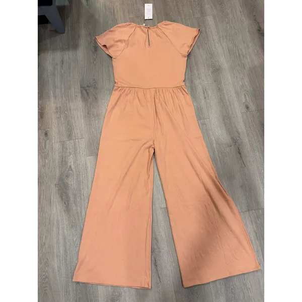 Threads 4 Thought Peach Wide Leg Jumpsuit XL Boho Lounge Romper - Image 2