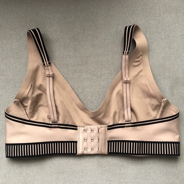Alo Yoga Airlift Line Up Bra Taupe S - Image 5