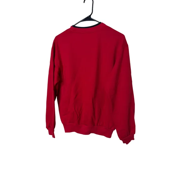 Top Stitch Morning Sun Red Snowman Christmas Sweatshirt‎ Vintage Womens Medium - Image 5