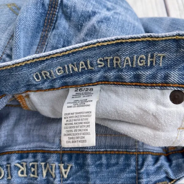 ‎American Eagle Blue Jean Cutoff Distressed 26 - Image 11