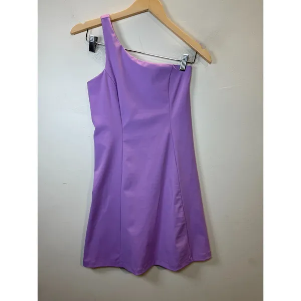 Outdoor Voices One Shoulder Dress Womens XS Lavender Purple Active Skort Dress - Image 3