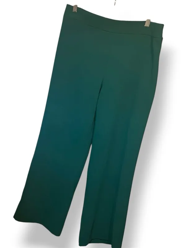 Zara Dark Green Wide-Leg Pants - Image 3