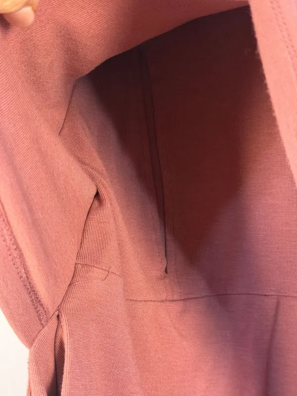 Angel Maternity Nursing Hoodie Mauve Size XS - Image 4