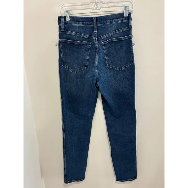 Madewell Stovepipe High Rise Straight‎ Leg Jeans Blue Denim 28T - Image 10