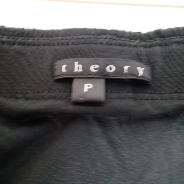 Theory Women's Size Small‎ Hailey W Skirt Black Sequin Asymmetrical Hem Pull On - Image 11