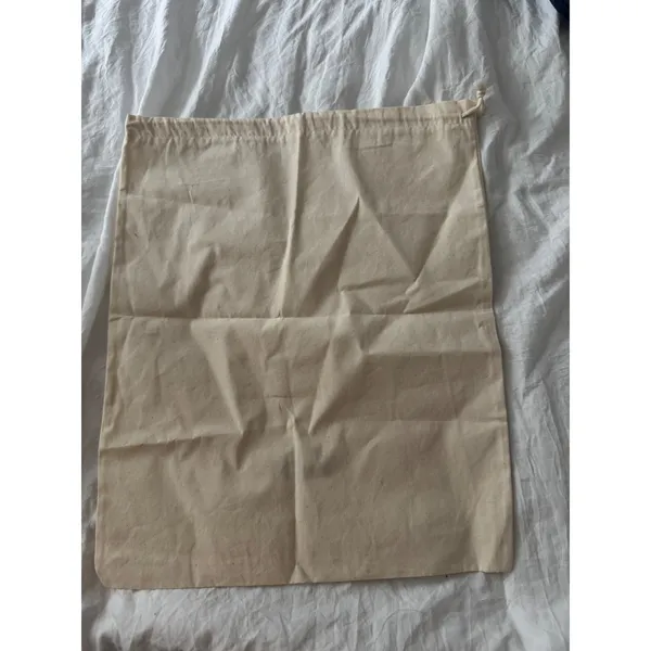 Tibi‎ Cream Cotton Canvas Drawstring Dust Bag - Image 2