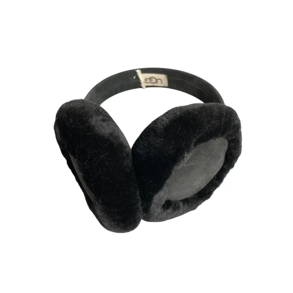 UGG Women's Black Classic Faux Fur Sheepskin Soft Fleece Snow Earmuffs Size OS - Image 4