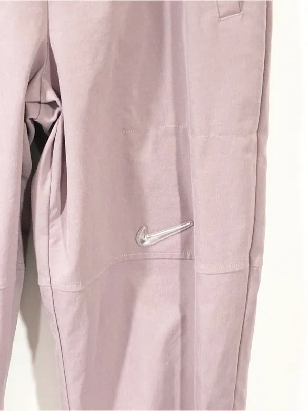 Nike Women Swoosh High Rise Woven Jogger Activewear Purple Size Small - Image 3