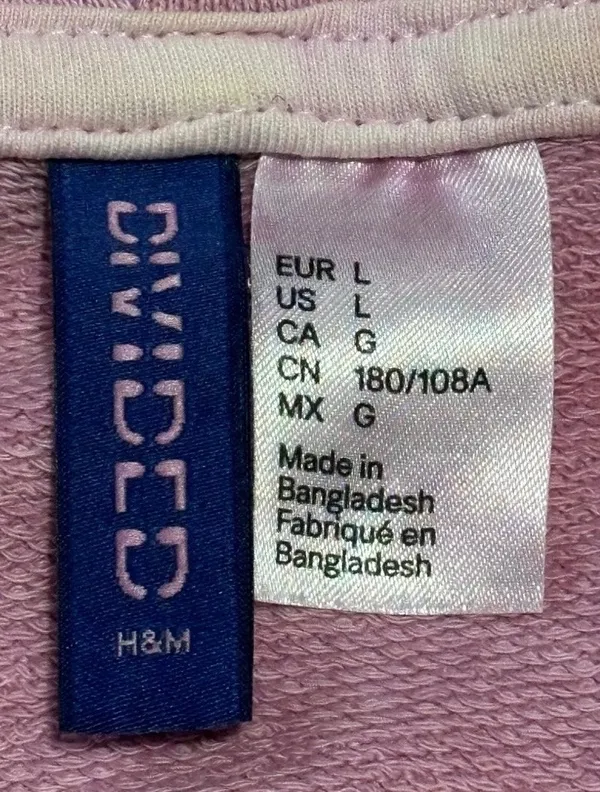 Divided Pink Puff Print Tell Me Something New Hoodie - Image 10
