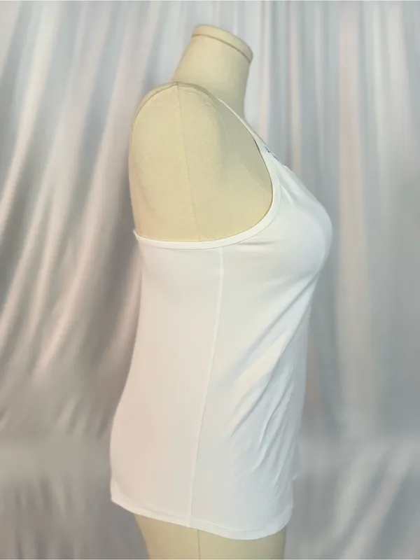Lija Women's New Rules Volley Tank - White/Fleur (1333) - Image 6