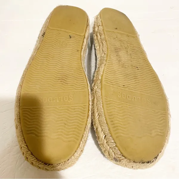 Soludos x Mary‎ Matson Women’s Size 9.5 Hungry Fish Linen Platform Espadrille - Image 6