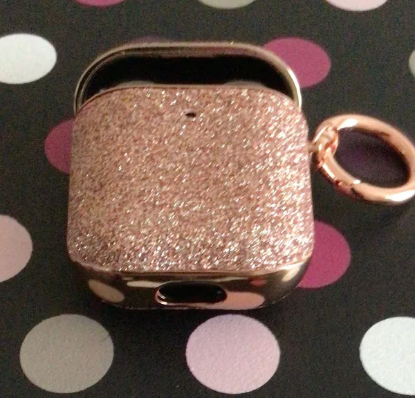 NWOT Rose Gold Glitter AirPod 1/2 Generation Case - Image 5