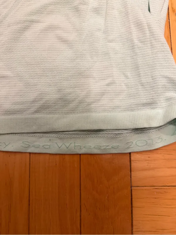 lululemon swiftly scoop neck seawheeze size 4 - Image 2