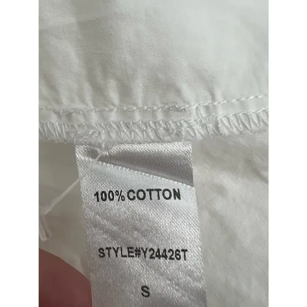 Tuckernuck White Cotton Poplin Callahan Shirt Dress‎ Sz S - Image 7