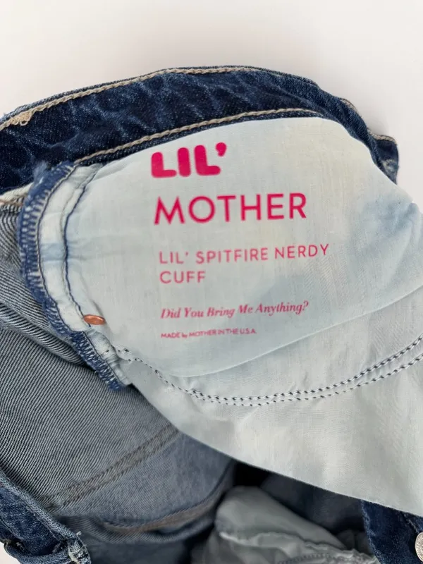 MOTHER Lil' Spitfire Nerdy Cuff High‎ Rise Jeans Size 29 - Image 11