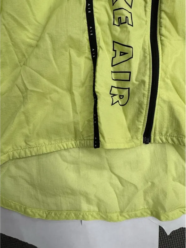 Nike Air Women’s L Volt Neon Yellow Running Jacket Windbreaker Lightweight - Image 3