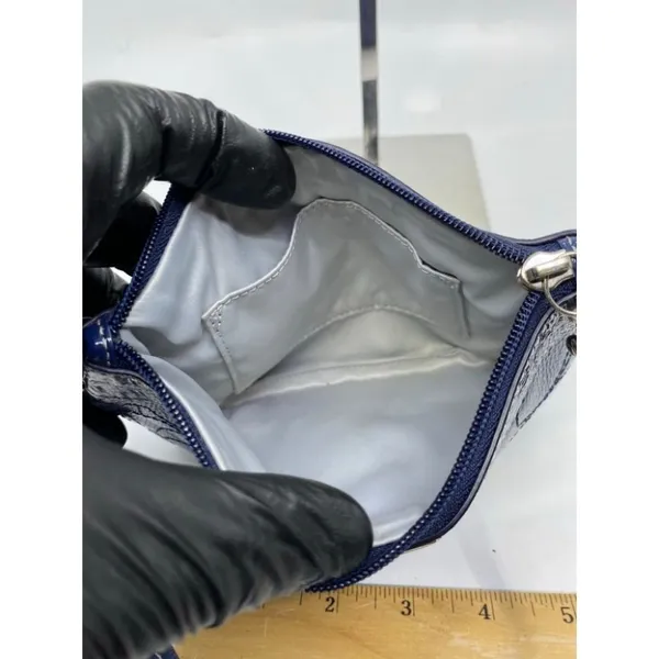 Coach Women's Blue Zipper Wristlet Bag - Image 7