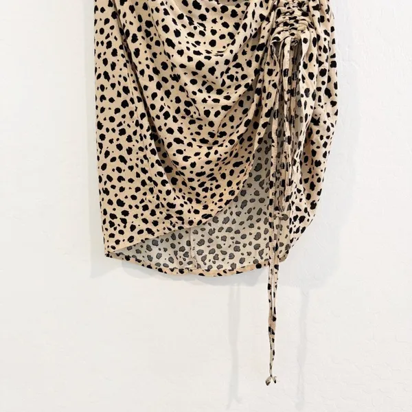 Pacsun Lottie Moss Leopard Crepe Dress XS Y2K Grunge Club Wear Indie Sleaze Chic - Image 6