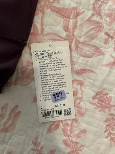 Lululemon Wunder Train Leggings 28” - Image 4