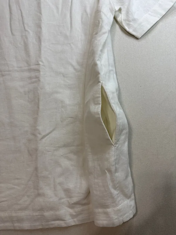 Abercrombie & Fitch White Short Sleeve Mini Dress - Image 7