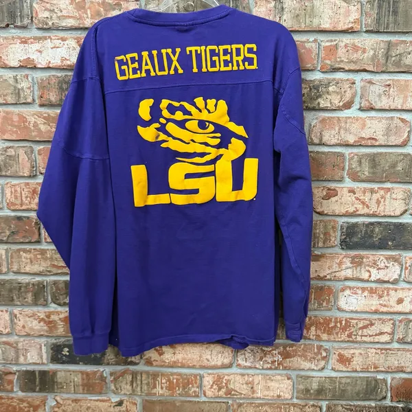 Pressbox LSU Womens Boxercraft Style Long Sleeve Top XL Louisiana Tigers - Image 4