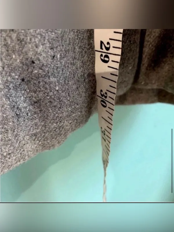 Hauber Wool/Angora Blend Coat Large Gray - Image 6