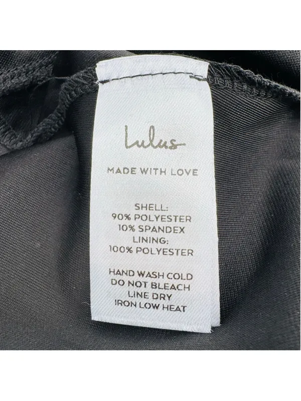 Lulus Certified Babe Black Glitter Velvet Strappy Back Jumpsuit XS - Image 5