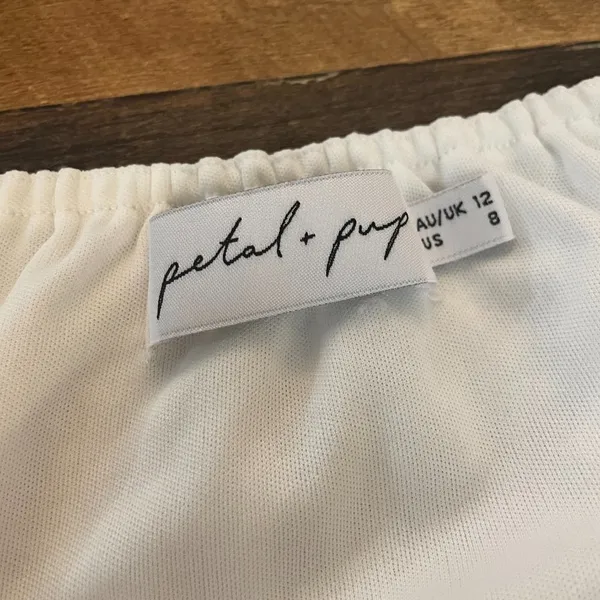 Petal & Pup Puff Sleeve Crop Top White - Image 5