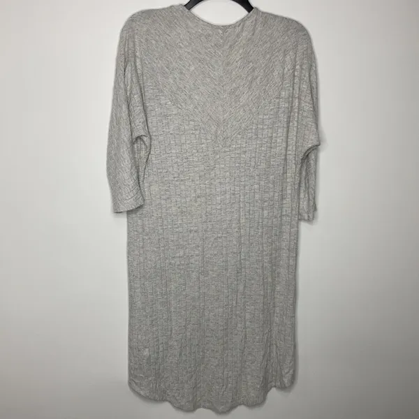 BKE by the buckle gray‎ ribbed open cardigan size small - Image 6